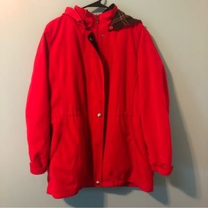 3/40$ Liz Claiborne - Bright Red Winter Coat